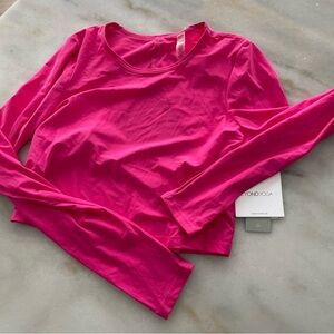 NWT Beyond Yoga Women's Pink Long Sleeve Top size M